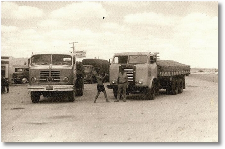 Antenor Stonoga com seu FNMcarregado de sal