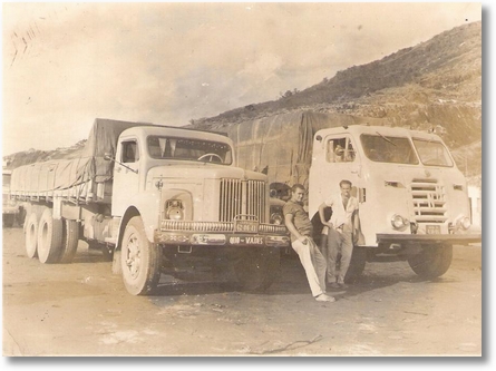 Scania Vabis e FNM - foto provavelmente tirada em Milagres-BA - Sem origem definida