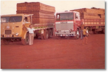 Proprietário Agenor Brandini Padilha e Vitor Alves Borges - Carga de madeira em 7 Quedas - PR
