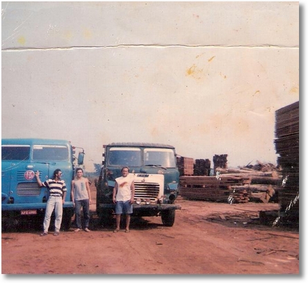 FNM 62 e 180 ano 76. Jusselio Saldanha (Neio) com Beto Primo e Beto FNM